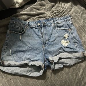 Distressed Old navy highrise shorts